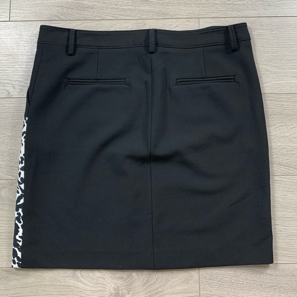 Tibi Black & White Trouser Mini Skirt - Picture 2 of 9